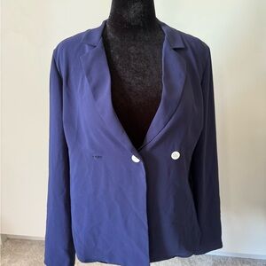 Elegant Amanda Upritchard Navy Women's Blazer, size M